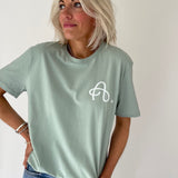 Aloe Green spaghetti A. T-shirt