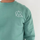 Palm Green Atelier Monogram Embroidered Sweatshirt